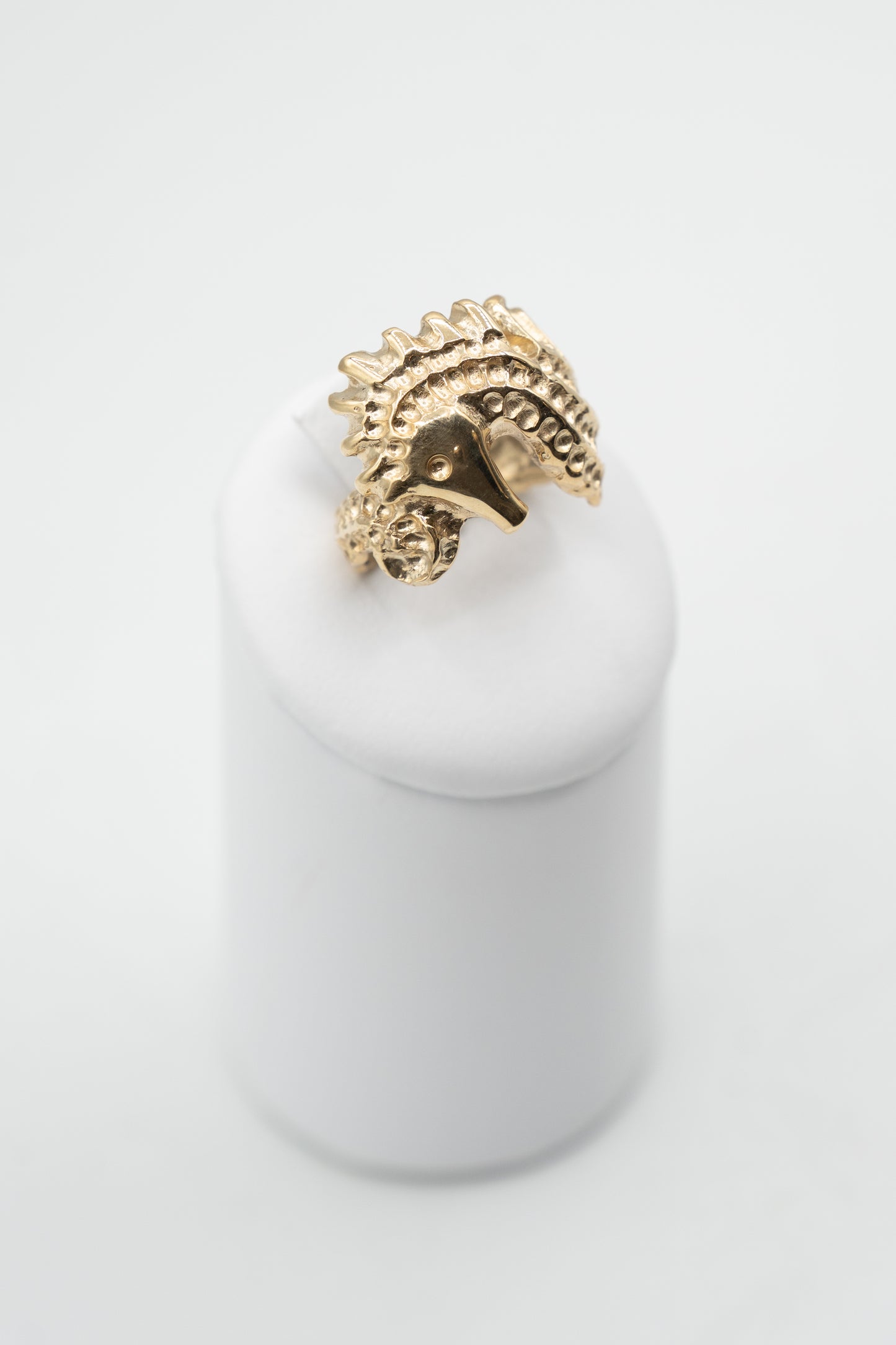 Anello Custode dello Ionio in argento 925 bagno oro 24 carati