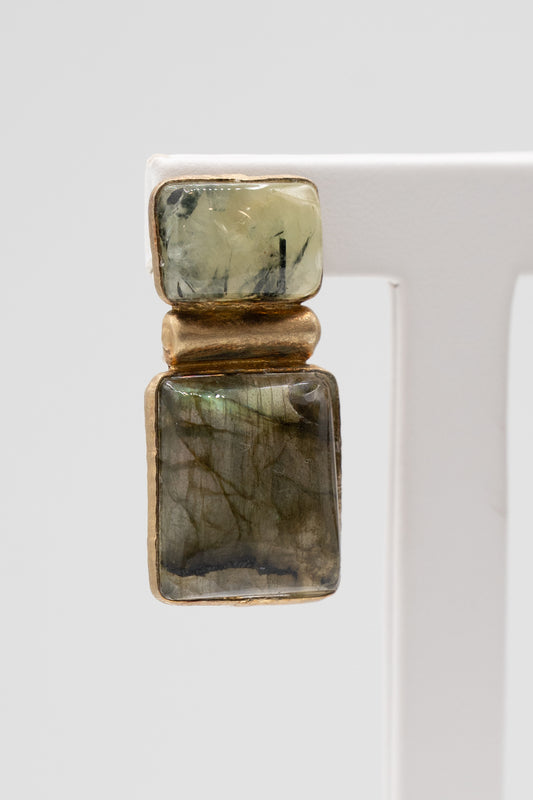 Dettaglio di Bosco di Luce con labradorite e olivina verde